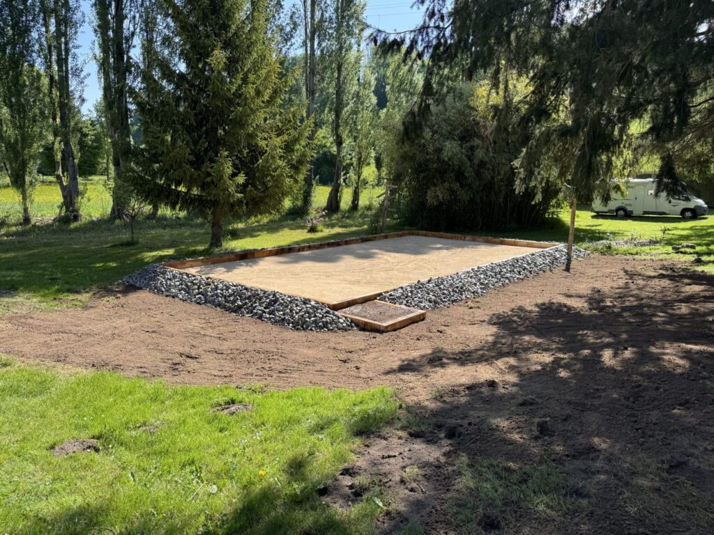 Création d'un terrain de pétanque